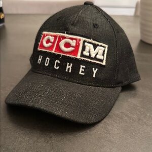 CCM Black and Red Hockey Cap